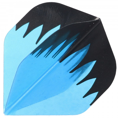 Flight Flammen, blau-schwarz, 3 Stück