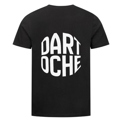 Dart-Oche.de - Warp Print Dart Oche - T-Shirt - Schwarz, Farbe: Schwarz, Variante: M
