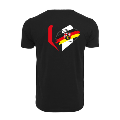 STEELIKONE - T-SHIRT "FLAGS BUNDESLÄNDER", Bundesland: Rheinland-Pfalz, Größe: S