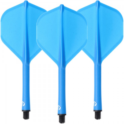 Shot Dart Flight und Shaft, Standard, blau, medium, 31,2mm