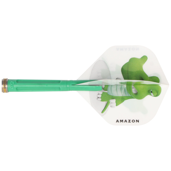 Krokodil Dart Flight weiß mit Motiv, 3 Stück, 6 image