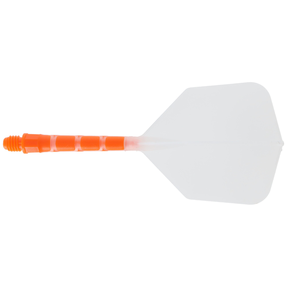 Cuesoul integrierte Dart Flights AK7, Standard L, transparent neon orange, 4 image