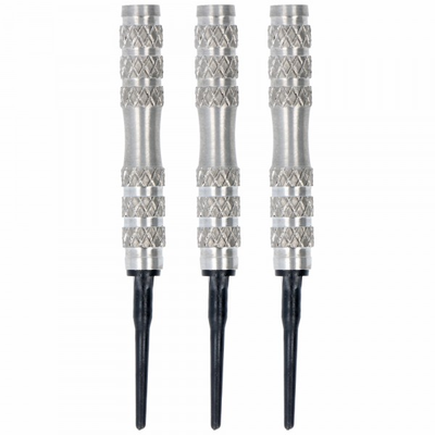 Softdart Barrel silber, schwarz 85% Tungsten, 41mm, 16 Gramm