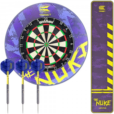 Luke Littler Starter Set, das ultimative The Nuke Dart-Setup, Luke Littler Darts WM 2025 Bundle