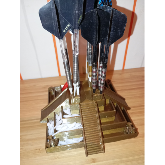 Dart Tempel Tisch Ständer Organizer Station für bis 18 Darts Soft oder Steel (6 Sets), 3 image