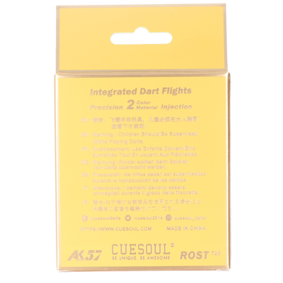 Cuesoul integrierte Dart Flights AK7, Standard M, rot weiß, 9 image