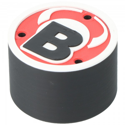 Bulls Darthalterung rund, schwarz, für 3 Dartpfeile