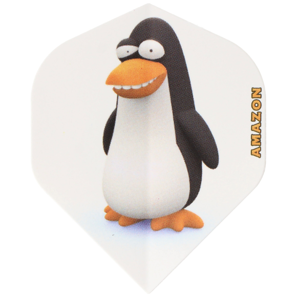 Pinguin Dart Flight weiß mit Motiv, 3 Stück, 5 image