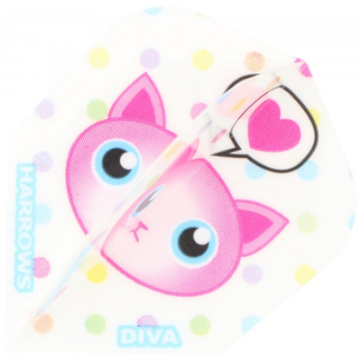 Harrows DIVA Katze Dartflight, 3 Stück