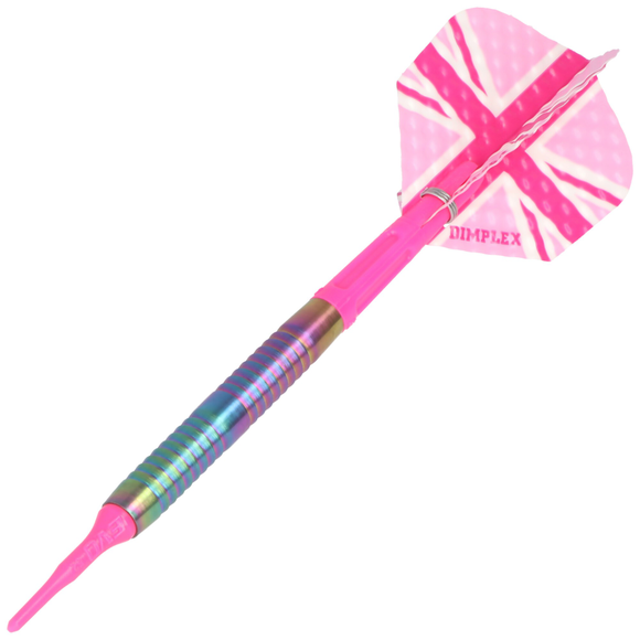 Harrows Dimplex Dartflight, Union Jack, Standard, pink, 3 Stück, 4 image