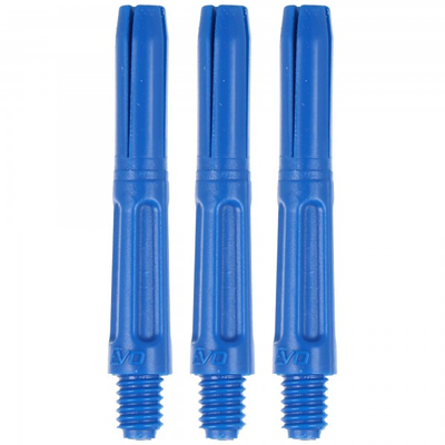 EVO Schaft Polyester, 34mm, glitterblau, 3 Stück