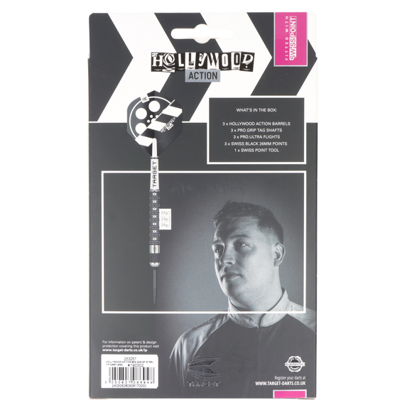 Target Chris Dobey Steeldart, Hollywood Action, SP, 90% Tungsten, 10 image