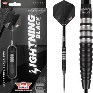 ​Bull's Lightning Black 90% Steeldarts, Gewicht: 25
