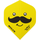 Bull's Smiley Flights 100 Micron Mustache No.2