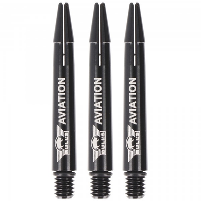 Aluminium Dartschaft Aviation schwarz, In Between, 3 Stück