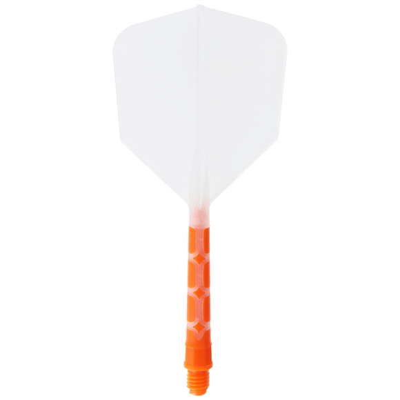 Cuesoul integrierte Dart Flights AK7, Standard L, transparent neon orange, 5 image