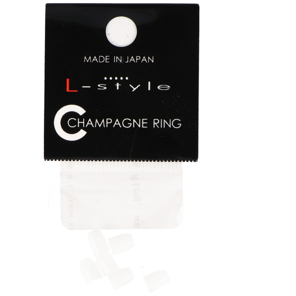 L-Style Champagne Ring, weiß, 6 Stück, 6 image