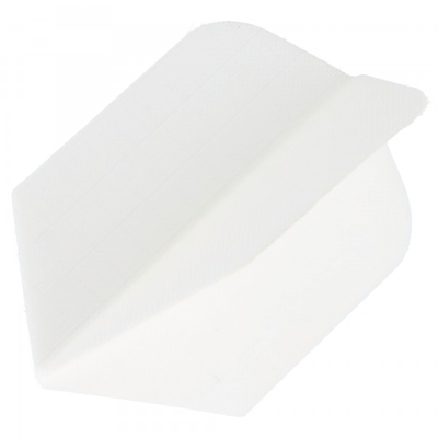 Nylonflight Slim weiß, Dartflight Stoff, 3 Stück
