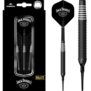 Mission Jack Daniel´s Brass Softdarts, Gewicht: 19 Gramm