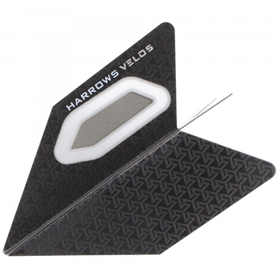 Harrows Velos Dartflight, schwarz-transparent, 3 Stück