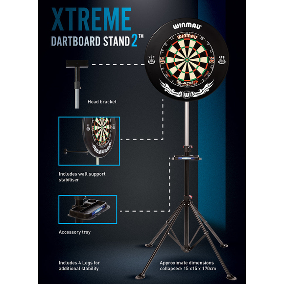 Winmau Xtreme2 Dartboardständer, 4 image