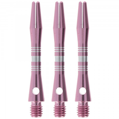 Aluminium Dartschaft Pink, Short, 3 Stück