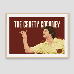 Darts Art The Crafty Cockney - Print, Design: Eric Bristow, Format: A3