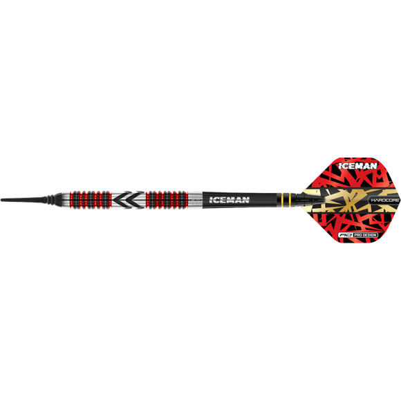 Red Dragon Gerwyn Price "Iceman" Firebird Softdart 90%, Gewicht: 20g