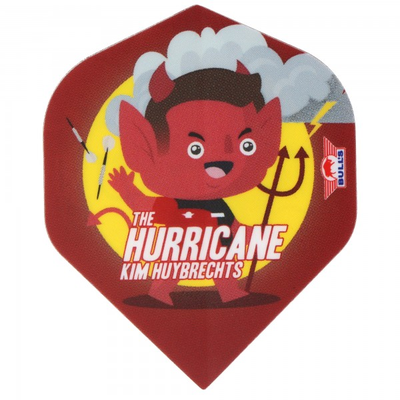 Bulls Kim Huybrechts Dart Flights, Cartoon, The Hurricane, No.2