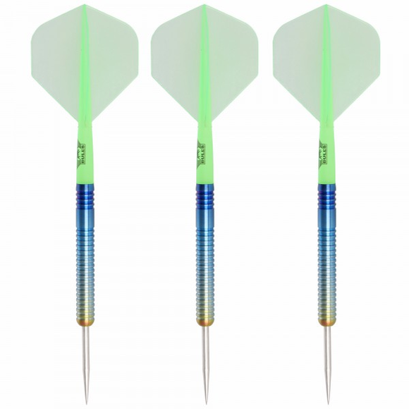 Steeldart Set mit Bulls Union Flight, 90% Tungsten, rainbow, 21 Gramm