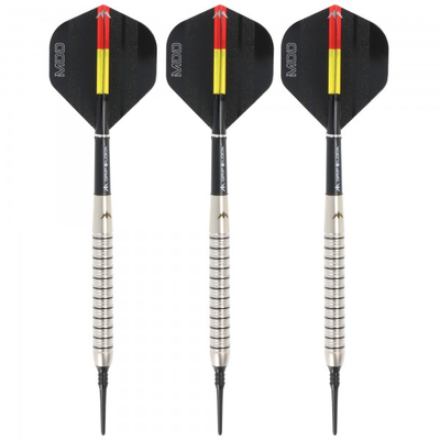 Mike de Decker Player Softdart silber, Brass, 18 Gramm
