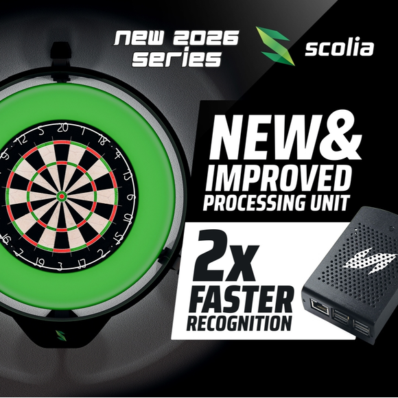 Scolia Home 2 Solo | 2026 Series | Vollversion für Winmau Plasma | Steeldart-Autoscoring-System, Home 2 Beleuchtung: ohne LED Ring, Home 2 Version: Vollversion (ohne Abo), Farbe: Schwarz, 2 image