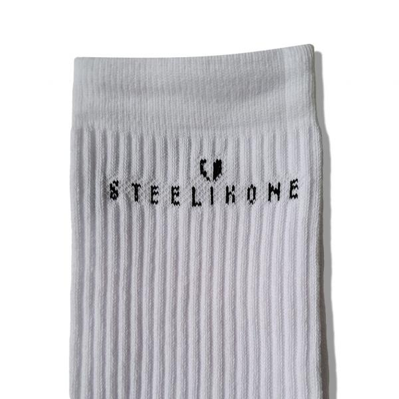 Socken - STEELIKONE, Größe: 39-42, Farbe: Weiß, 3 image
