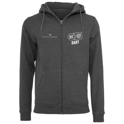 STEELIKONE - Zip Hoodie - KSC Variante 2, Farbe: Charcoal, Größe: XL
