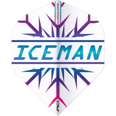 Red Dragon Hardcore Gerwyn Price Iceman Snowflake Standard Flight, Farbe: Rainbow