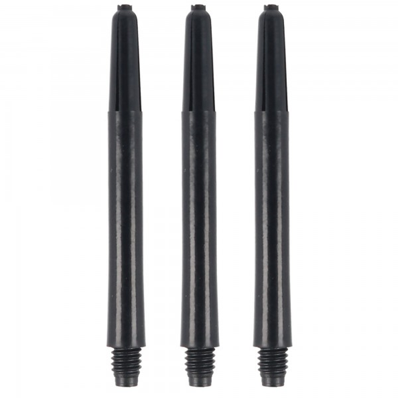 Dartshaft Nylon klassisch, schwarz, 48mm, 2BA, 3 Stück