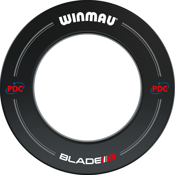 Winmau PDC Blade 6 Dartboard Surround, Farbe: Schwarz