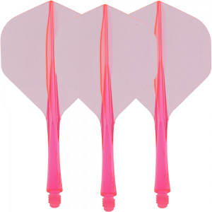 Caliburn SUP integrierte Dart Flights, No2, neon pink