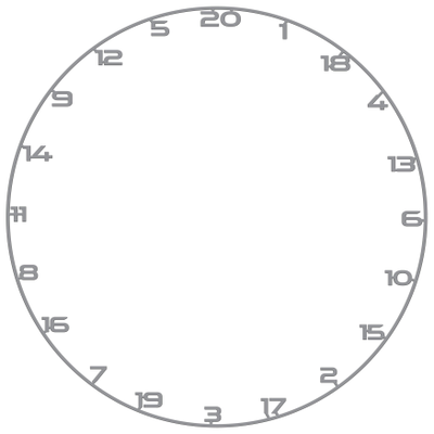 Bullet Custom Zahlenring Grau