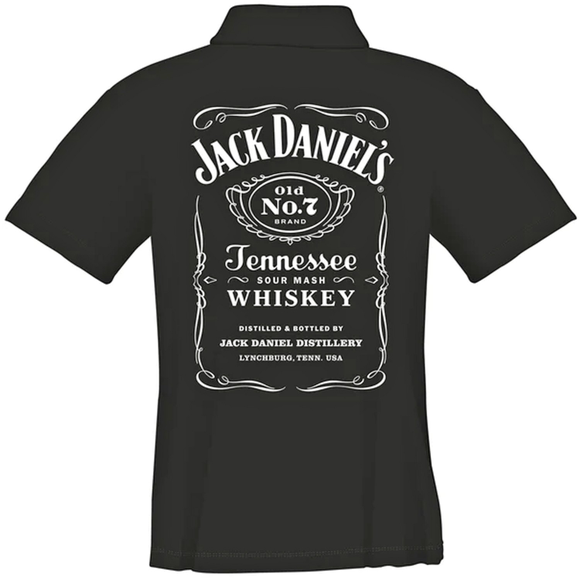 Jack Daniels Soft Feel Dartshirt, Logo Design, schwarz, Gr. M, 3 image