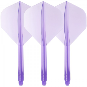 Condor Dartflight Zero Stress, Standard L, long, transparent lila, 33,5mm