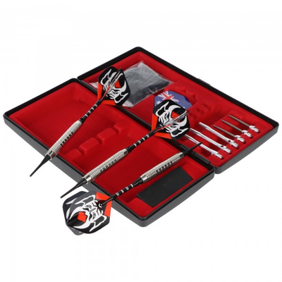 Dart Starter-Set Steeldart + Softdart, Drei Softdarts umrüstbar auf Steeldarts