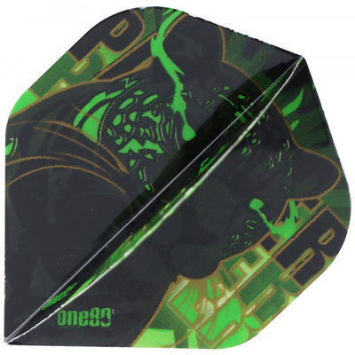 Dart Flights schwarz grün mit dem Panther