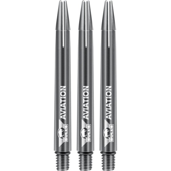 Bull's Aviation Aluminium Shafts Grey Aluminium, Shaft Länge: Intermediate, Farbe: Grau