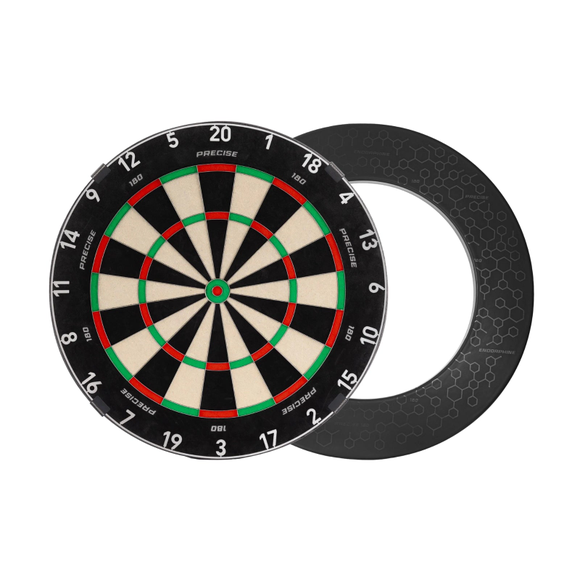 Precise180 | Endorphine Dartboard Bundle Gunmetal + Pro Surround, Surround Variante: Pro