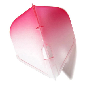 Two Tone L3 PRO Shape Clear/Red Flight with Champagne Ring hole.