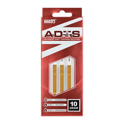 One80 ADTS Trainingsdarts BRASS Steeldarts, Gewicht: 6