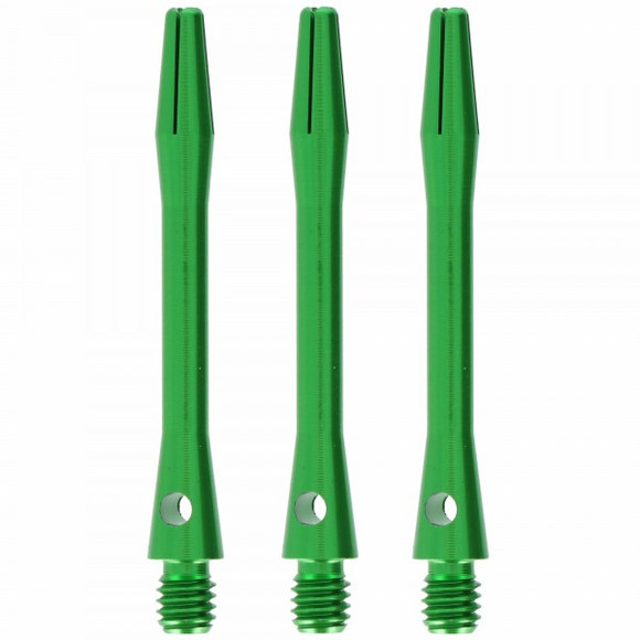 Aluminium Dart Shaft Grün, Tweenie, 3 Stück