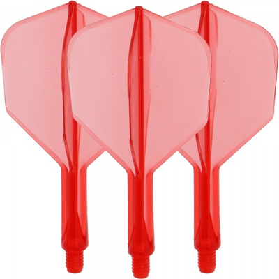 Goat Dart A1R Molded Flight- Schaftsystem, rot, short