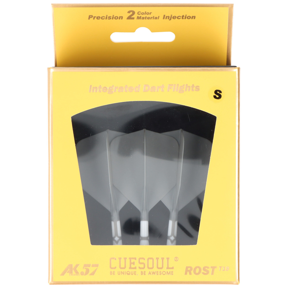 Cuesoul integrierte Dart Flights AK7, Standard S, grau weiß, 8 image